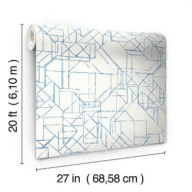 RoomMates Cubist Cityscape Peel & Stick Wallpaper
