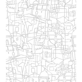 RoomMates Cubist Cityscape Peel & Stick Wallpaper