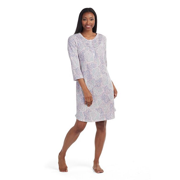 Plus Size Miss Elaine Essentials Cottonessa Short Nightgown