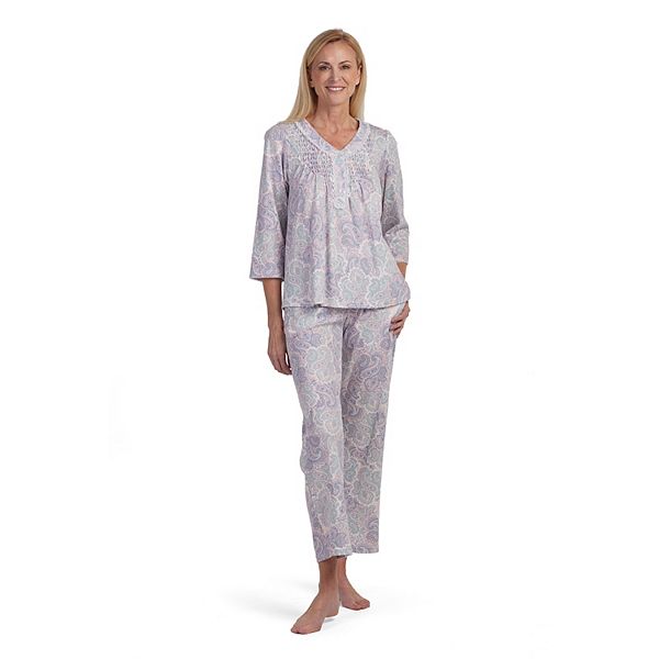 Women's Miss Elaine Essentials Cottonessa Long Sleeve Pajama Top ...