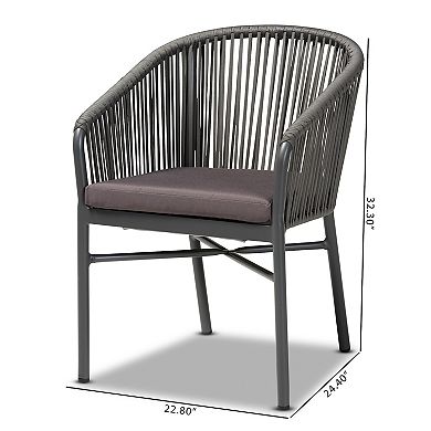 Baxton Studio Marcus Outdoor Dining Chair