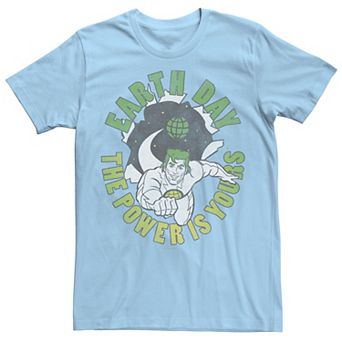 Men's Captain Planet and the Planateers Earth Day The Power Is Yours Tee