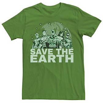 Men's Justice League Save The Earth Tee