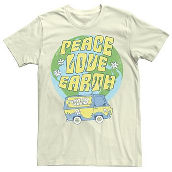Men's Scooby Doo The Mystery Machine Peace Love Earth Tee