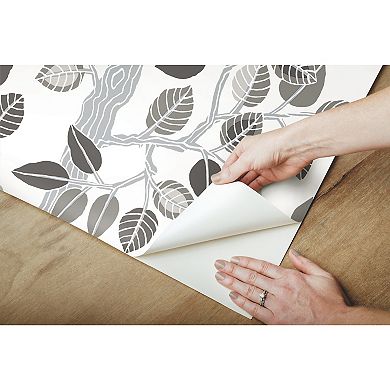RoomMates Forest Leaves Peel & Stick Wallpaper