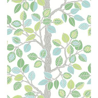 RoomMates Forest Leaves Peel & Stick Wallpaper