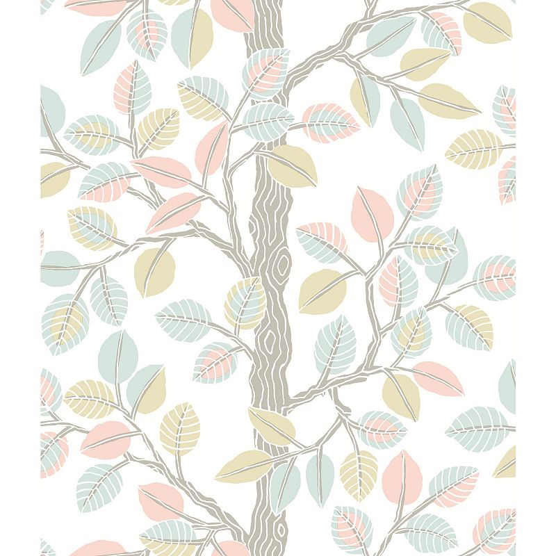 RoomMates Forest Leaves Peel & Stick Wallpaper, Multicolor