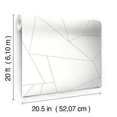 RoomMates Fractured Prism Peel & Stick Wallpaper