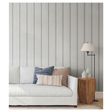 RoomMates French Linen Stripe Peel & Stick Wallpaper