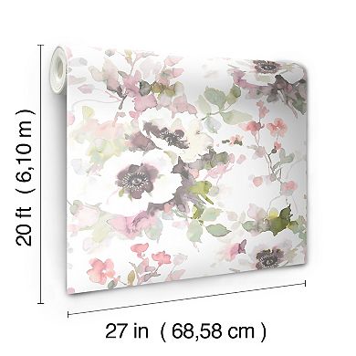 RoomMates Garden Anemone Peel & Stick Wallpaper
