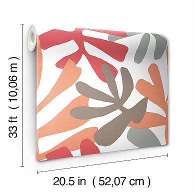 RoomMates Kinetic Tropical Peel & Stick Wallpaper