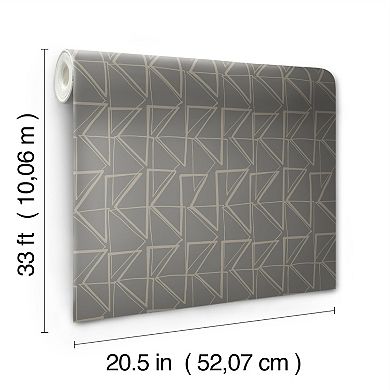 RoomMates Love Triangles Peel & Stick Wallpaper