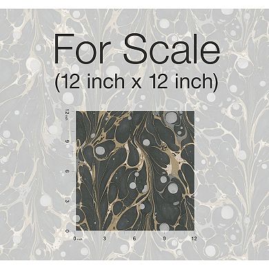 RoomMates Marbled Endpaper Peel & Stick Wallpaper