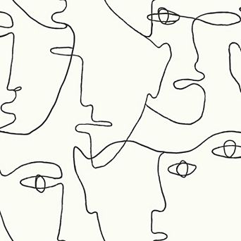 RoomMates Pablo Portraits Peel & Stick Wallpaper
