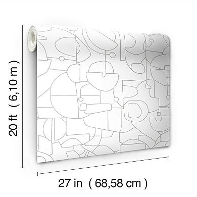 RoomMates Robotics Peel & Stick Wallpaper