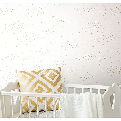 RoomMates Starlight Star Bright Peel & Stick Wallpaper