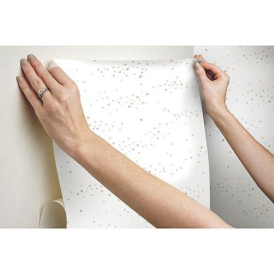 RoomMates Starlight Star Bright Peel & Stick Wallpaper