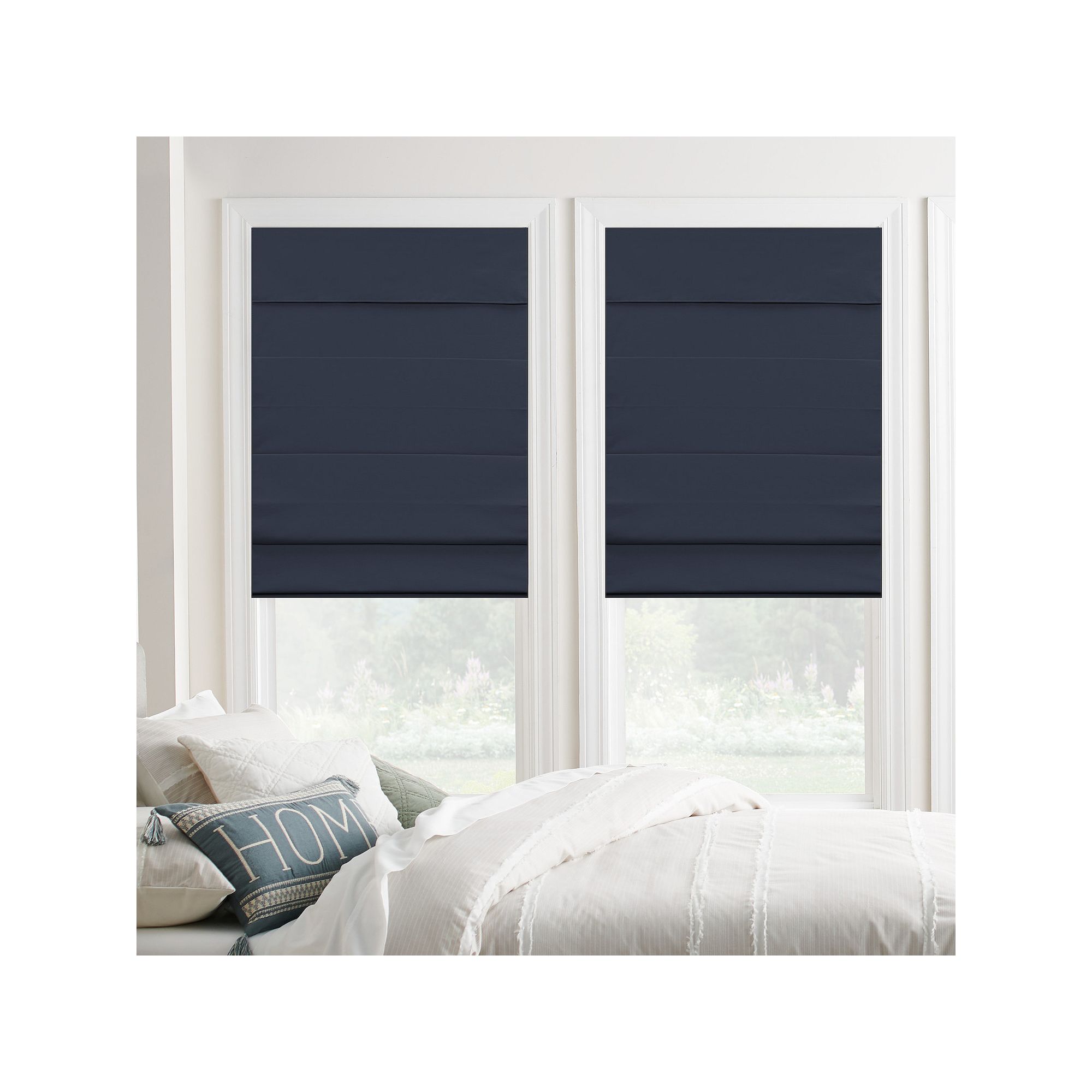Sonoma Goods For Life® Cordless Classic Room Darkening Roman Shade, Blue