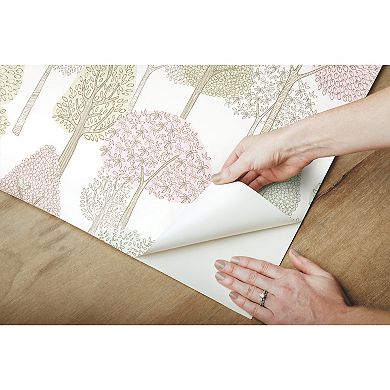 RoomMates Treetops Peel & Stick Wallpaper
