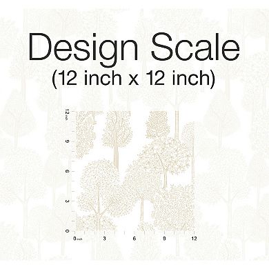 RoomMates Treetops Peel & Stick Wallpaper