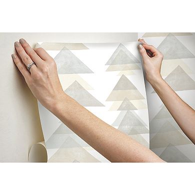 RoomMates Triangles Peel & Stick Wallpaper