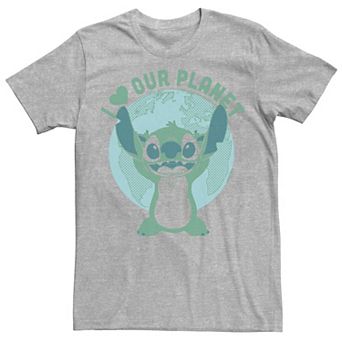 Disney's Lilo & Stitch Earth Day I Love Our Planet Men's Tee