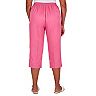 Plus Size Alfred Dunner High-Waisted Embellished Capri Pants