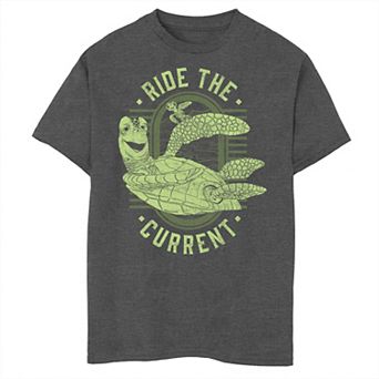 Boys 8-20 Disney Pixar Earth Day Finding Nemo Turtle Ride The Current Graphic Tee