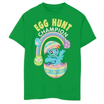 Boys 8-20 My Little Pony Rainbow Dash Easter Egg Hunt Champion Graphic Tee