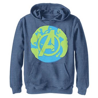Boys 8-20 Marvel A Whole World Earth Avengers Logo Graphic Hoodie