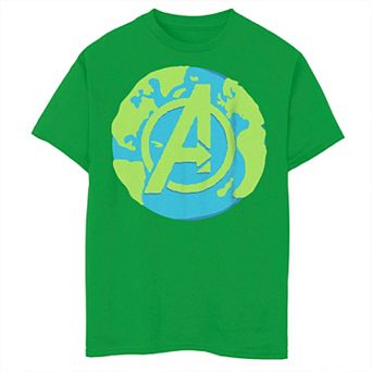 Boys 8-20 Marvel A Whole World Earth Avengers Logo Graphic Tee