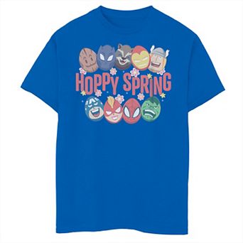 Boys 8-20 Marvel Egg Vengers Hoppy Spring Egg Heads Graphic Tee