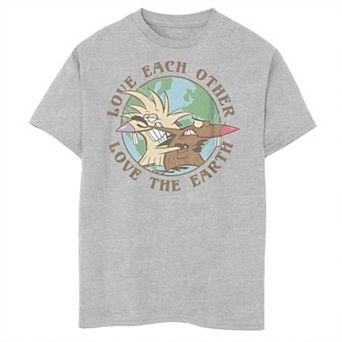 Boys 8-20 Nickelodeon Angry Beavers Love Each Other Love The Earth Graphic Tee