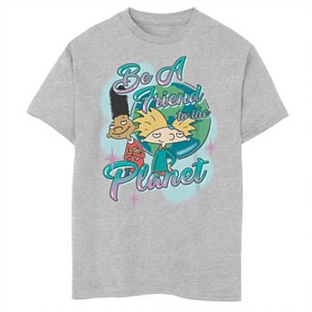 Boys 8-20 Hey Arnold Cool Earth Friends Graphic Tee