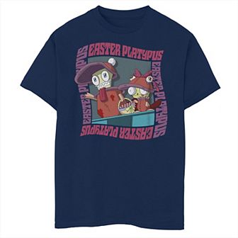 Boys 8-20 Nickelodeon Invader Zim Easter Platypus Graphic Tee
