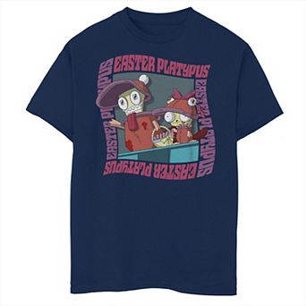 Boys 8-20 Nickelodeon Invader Zim Easter Platypus Graphic Tee