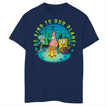 Boys 6-20 Nickelodeon Spongebob Squarepants Be Kind To Our Planet Campfire Graphic Tee