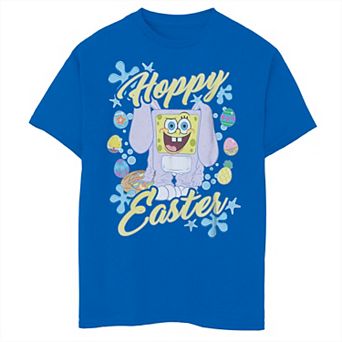 Boys 8-20 Nickelodeon Spongebob Squarepants Bunny Happy Easter Graphic Tee