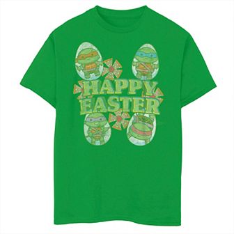 Boys 8-20 Teenage Mutant Ninja Turtles Eggs Happy Easter Eggs Shellz Pizza Graphic Tee