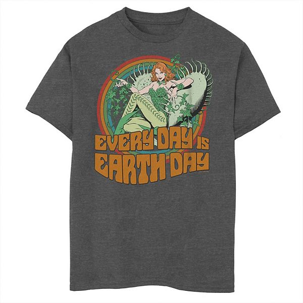 Boys 8-20 DC Comics Batman Poison Ivy Every Day Is Earth Day Graphic Tee