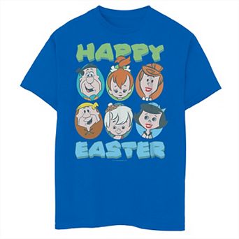 Boys 8-20 The Flintstones Happy Easter Eggs Graphic Tee