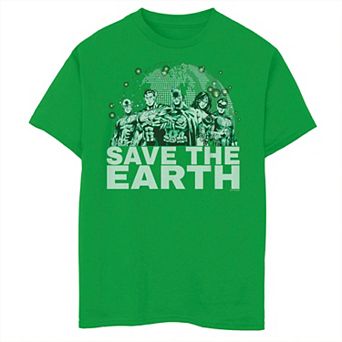Boys 8-20 DC Comics Justice League Save The Earth Graphic Tee