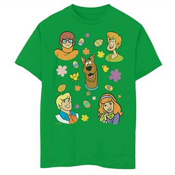 Boys 8-20 Scooby Doo Happy Easter Gang Floral Eggs Graphic Tee