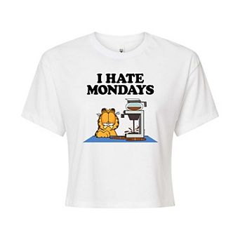 Juniors' Garfield Mondays Cropped Tee
