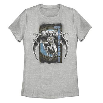 Juniors' Marvel Moon Knight Grunge Badge Comic Graphic Tee