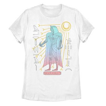 Juniors' Marvel Moon Knight Mummy Glyphs Graphic Tee