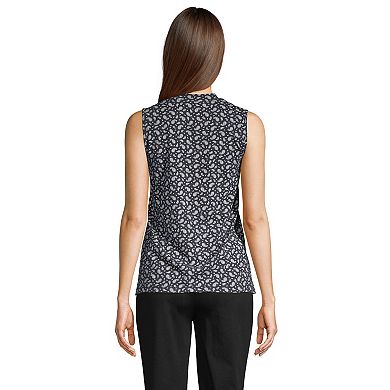 Women's Lands' End Power Performance Quarter Zip Tank Top