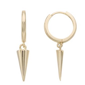 Karat Rush 14k Gold Spike Drop Earrings