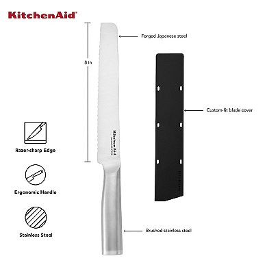 KitchenAid Gourmet 8-in. Bread Knife with Blade Cover