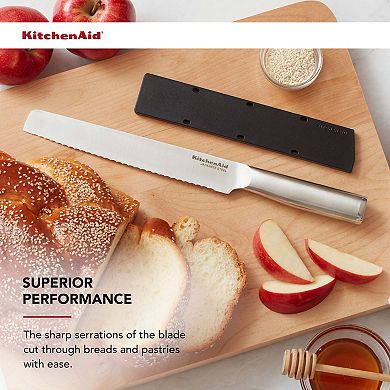 KitchenAid Gourmet 8-in. Bread Knife with Blade Cover